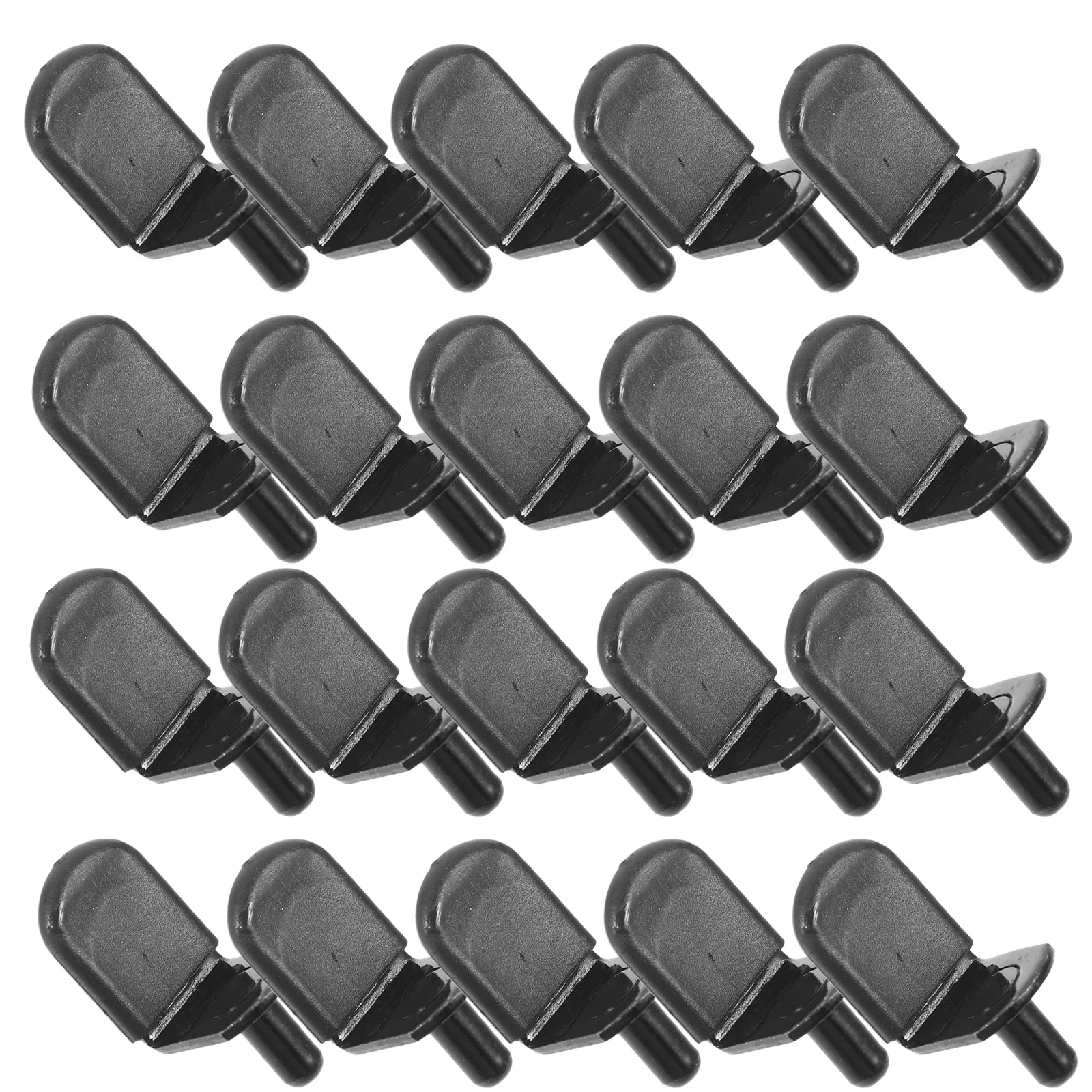 

50pcs Shelf Holder Cylindrical Base 5Mm Nail Head Rubber Sleeve Cold Rolled Steel Cabinet Support Pegs For Wood Shelving