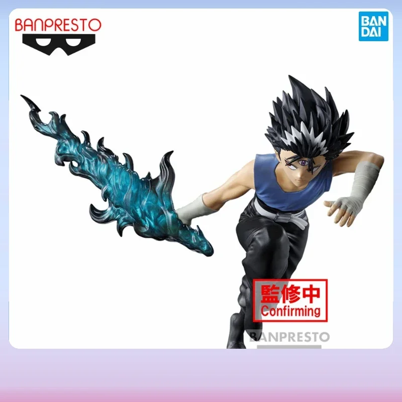 In Stock Bandai Original Anime Figure YU YU HAKUSHO FIGURE ANKOKU BUJUTSUKAI HIEI Action Figurine PVC Model Toys Doll 14cm