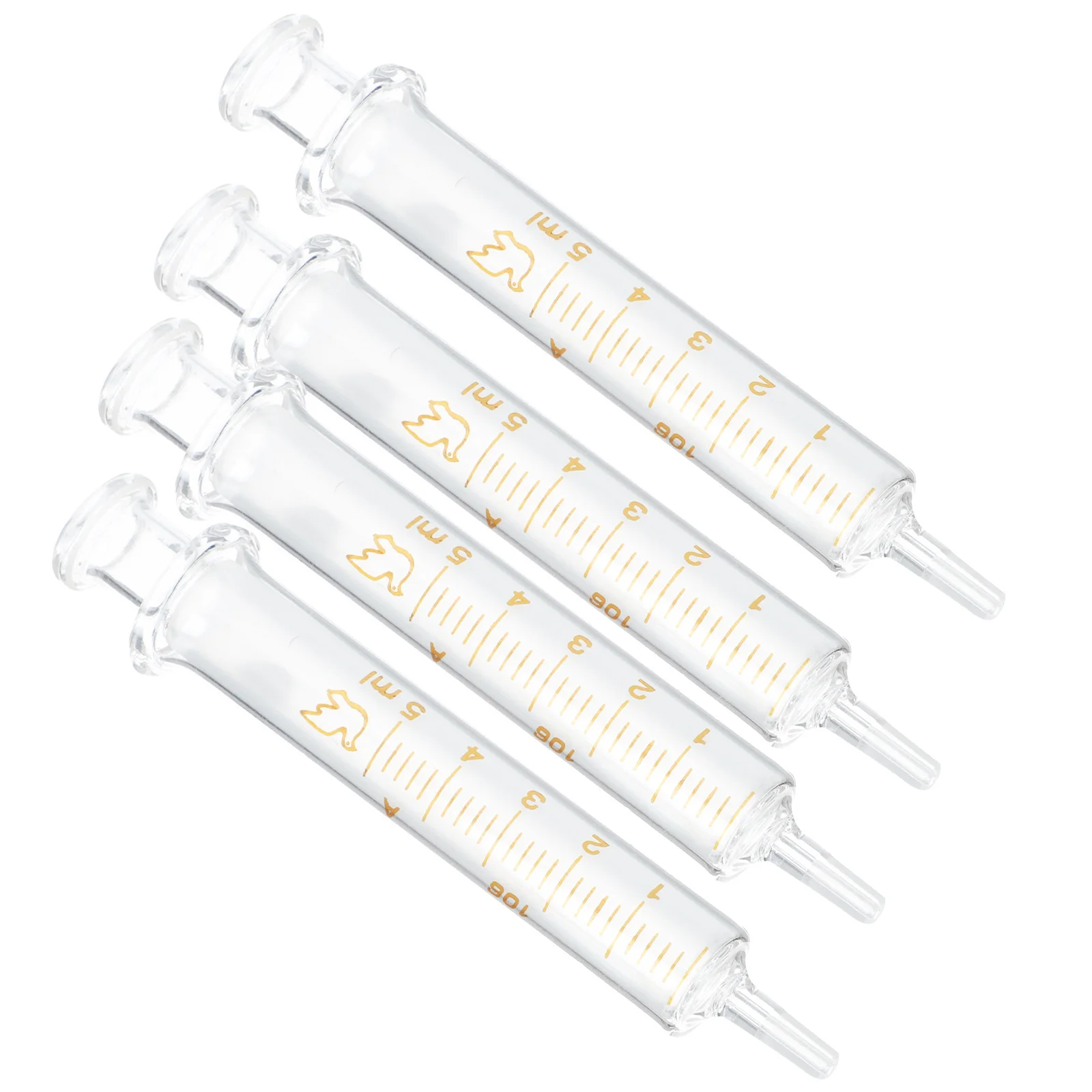 

4 PCS Glass Syringe DIY Tool Dispensing Essence Perfume Sub-package Filling Auxiliary Tube