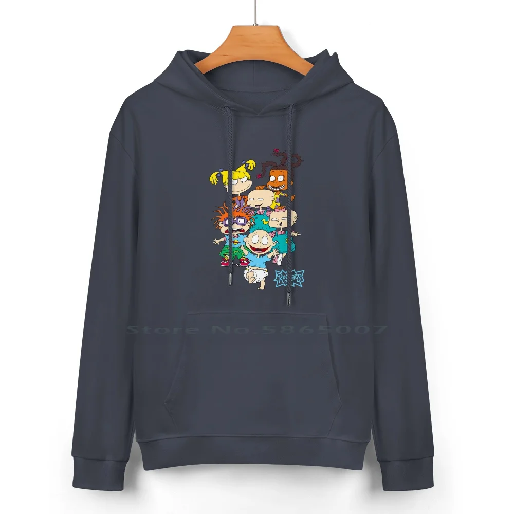 Classic Character Pure Cotton Hoodie Sweater 24 Colors 1990s Nineties Kids Tv Retro Memories Turtles Angry Beavers Ren And