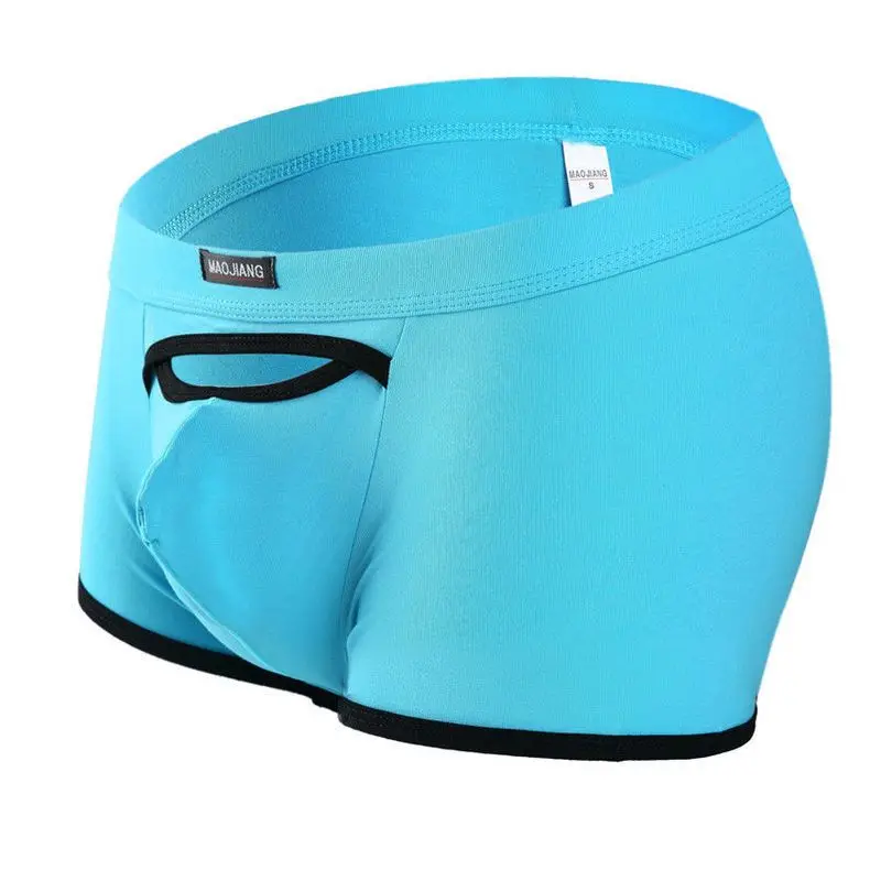 Cotton Underwear Men's Breathable Boxers U-Shaped Big Bag Breathable Comfortable Separate Elephant Trunk Sexy Lingerie Panties