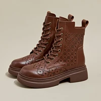 AIYUQI 2026 New Boots Female Large Size Non-slip Women's Snow Boots Genuine Leather Warm Women Ankle Boots and Short Boot - Image 5