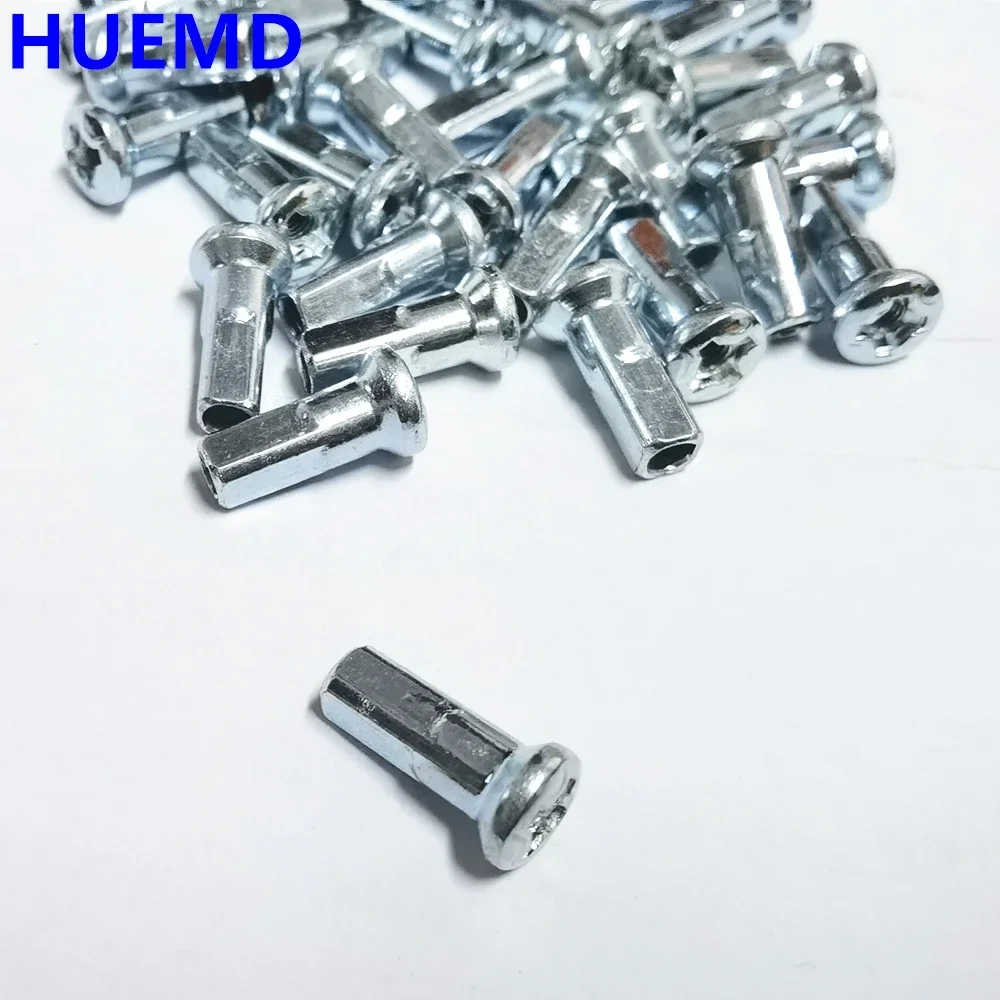 36pcs/lot Motocycle rims Nipples For Diameter 3.18-3.2mm 10G E-bike Spokes Sliver Color Spoke Caps