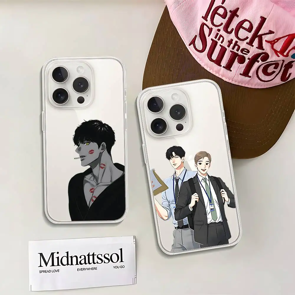 Custodia per telefono B-Bj-A-Alexs per IPhone 17 16 15 14 Plus 13 12 11 Pro Max Cover posteriore per telefono trasparente