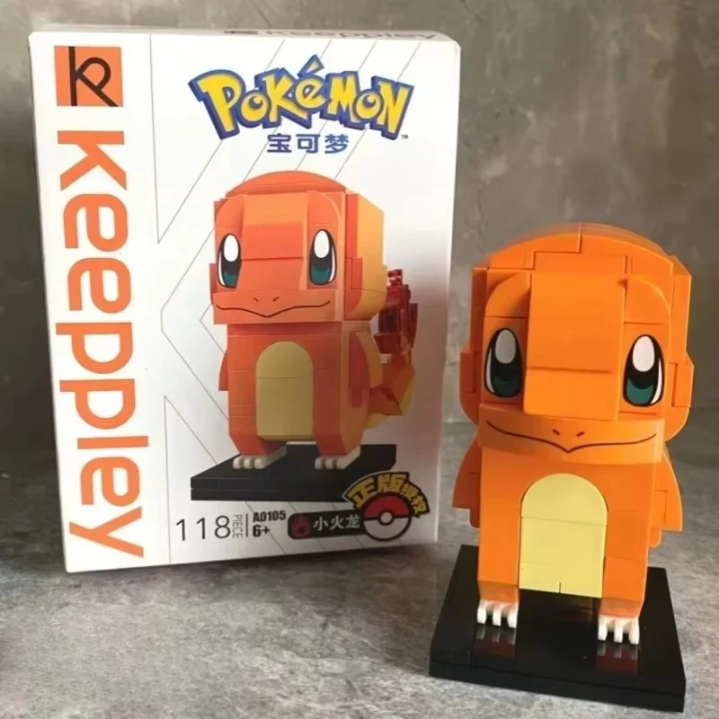 Genuino Keeppley Pokemon Building Blocks Charizard Modello Mewtwo Personaggio Giocattoli per bambini Animazione classica Ornamenti artigianali Regalo