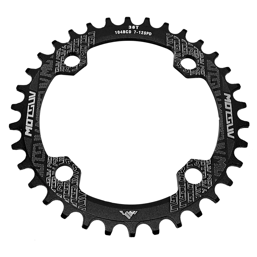 MOTSUV 104BCD Round Narrow Wide Chainring MTB Mountain Bike 32T 34T 36T 38T Crankset Tooth Plate Bicycle Parts