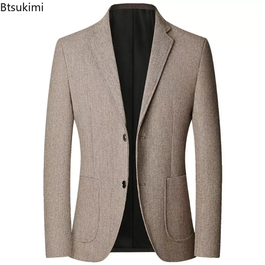 

New 2024 Men's Solid Blazers Suits Jacket Spring Autumn Formal Business Party Suit CoatsJacket for Men Slim Fit Blazers Jackets