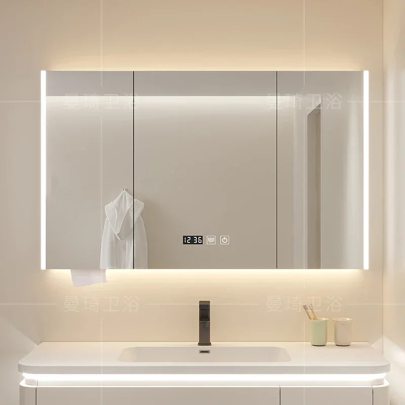 

Smart Originality Bathroom Mirror Nordic Beauty Makeup Fog Removal Vanity Mirror Cabinet Bedroom Home Furniture Muebles Baño FYB