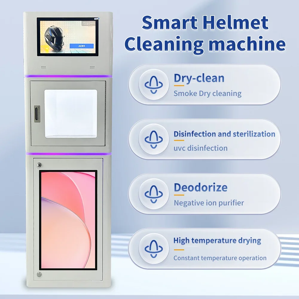 مبيعات ساخنة مصنع مخصص 27 "شاشة إعلانية آلة تنظيف خوذة الدراجة النارية آلة تنظيف آلة Vendo #3