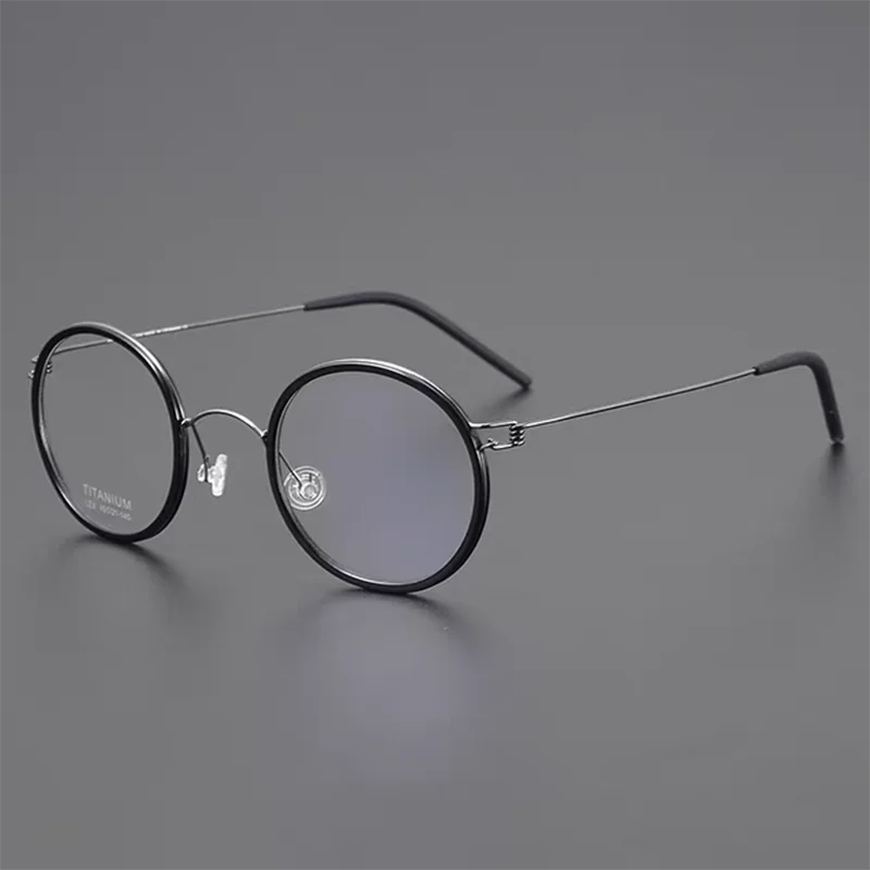 SO SMOOTH WIND Dänemark Marke Titan Brille Rahmen Männer Frauen Gummi Runde Schraubenlose Brillen Ultraleicht Brillen Handgemachte Designer Rahmen 7