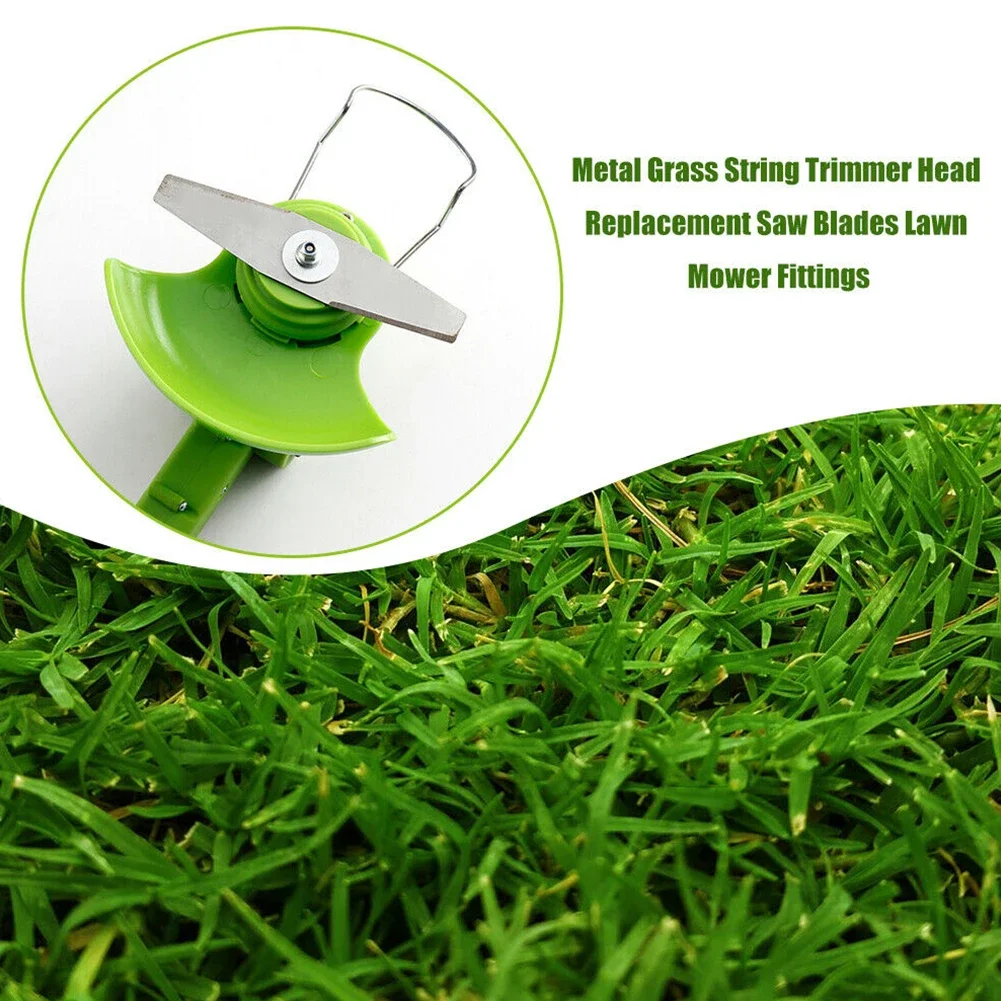 Imagem -04 - Metal Grass String Trimmer Blades Substituição de Cortador de Grama Lâminas de Serra Máquina de Corte Elétrica Pcs Pcs