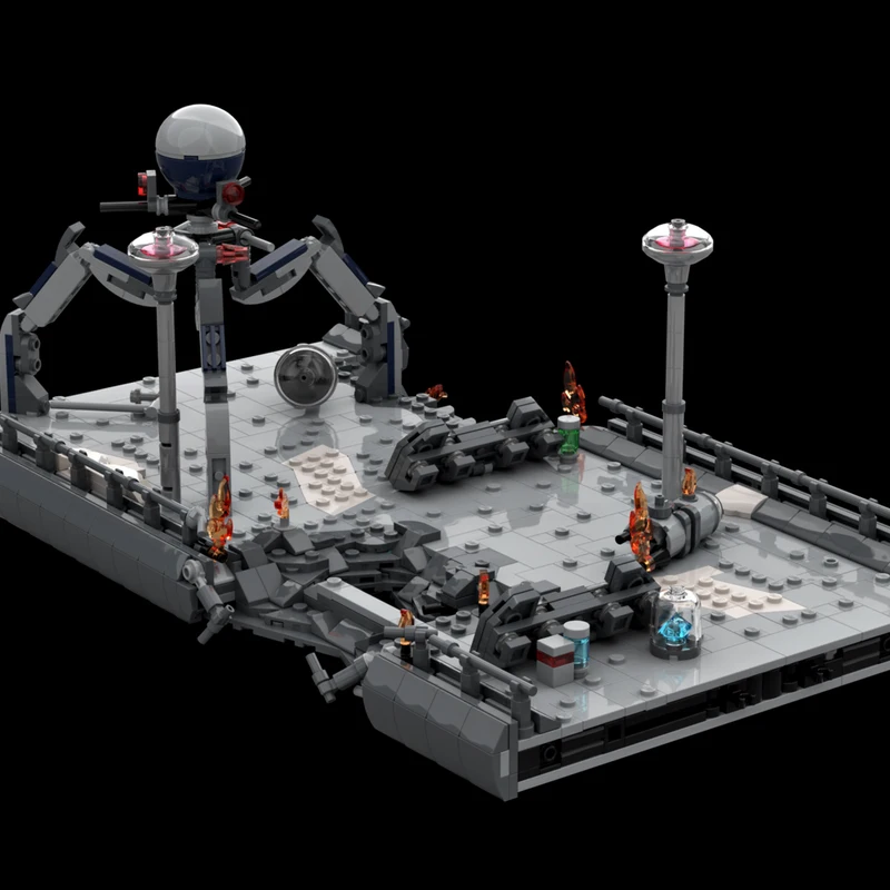 1007PCS Star Batter Mygeetose Bridge Scene Model Modular Combinable MOC DIY Education Model Building Blocks Birthday Toys Gift