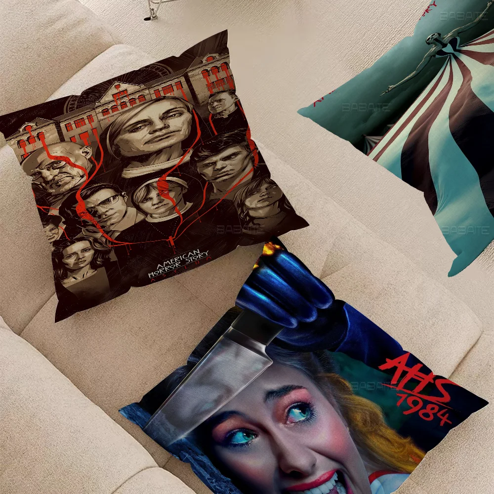 

American Horror Story Movie Office Cushion Pillowcase Car Cushion Cover45X45CM Lumbar Pillowcase Sofa Pillowcover