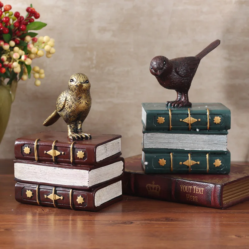 American Retro Bird Ornament, Book Holder, Home, Living Room, TV, Wine Cabinet, Study, Desktop Decoration