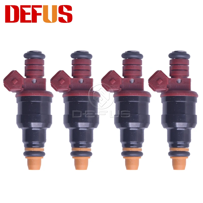 

DEFUS 4pcs Good Quality 100% test Fuel Injector Nozzle OEM 02801504 for SAAB 9-3 900 9000 2.0L 2.3L TURBO Engine Injector Vales