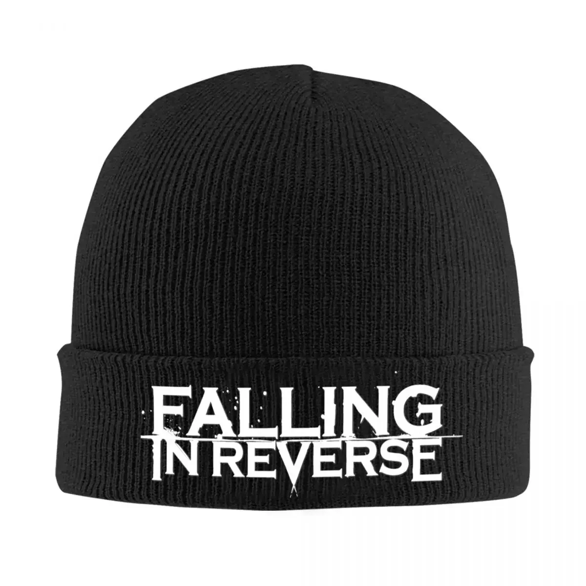 Falling In Reverse Logo Music Knitted Hat Beanie Winter Hats Warm Street Rock Cap for Men Women