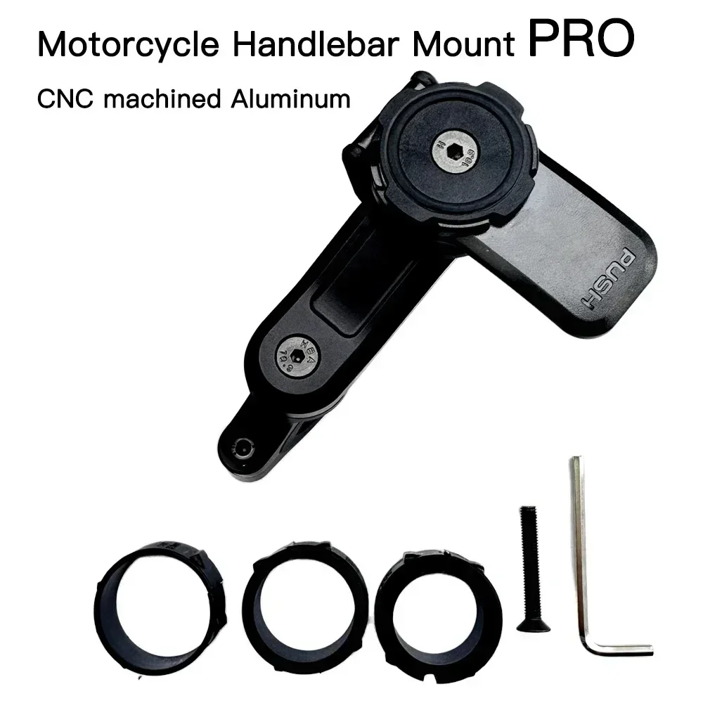 Motorcycle Handlebar Stem Fork Mount Holder Phone Use Vibration Dampener MAG Universal Adaptors Wireless Charger Mirror Brake