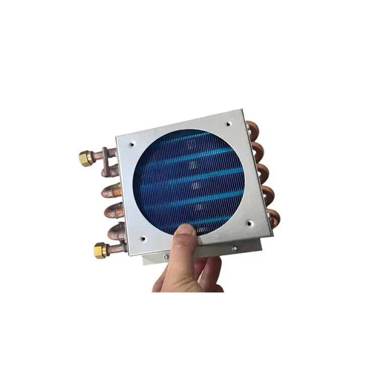 NEW Factory directly supply hot sale copper pipe corrugated aluminum fin condenser coil evaporator heat exchange of cooling