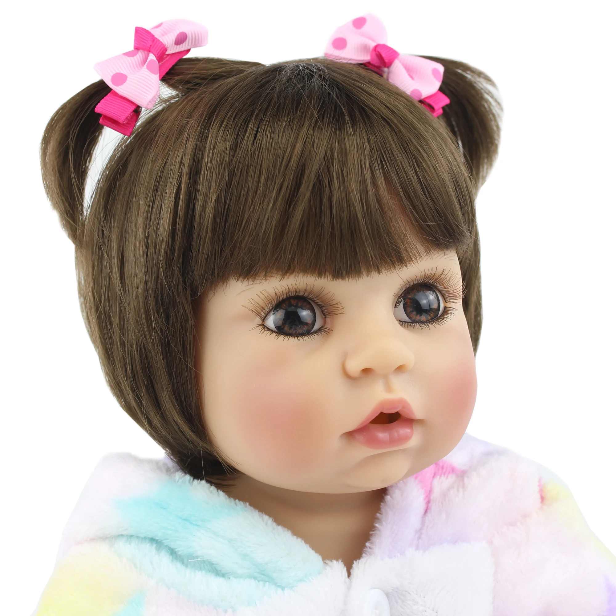 55cm Full Silicone Body Reborn Baby Doll Toy 22 inch Newborn Princess Babies Toddler Bebe Boneca Bathe Toy Child Birthday Gift