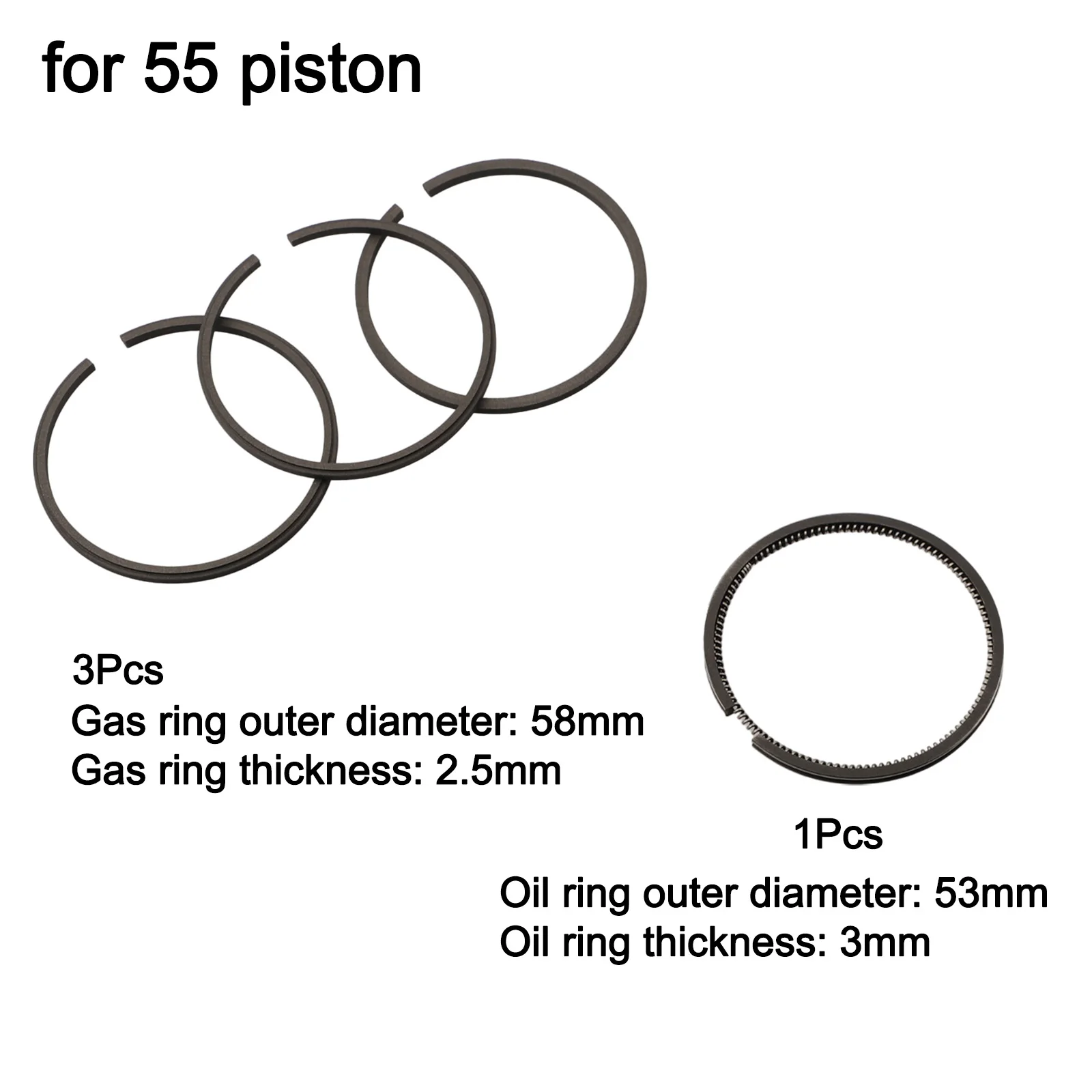 Power Tool Part And Accessories Air Compressor for piston Ring Pneumatic For 55/70/80/90/95mm Cylinder Balance And Seal Ring