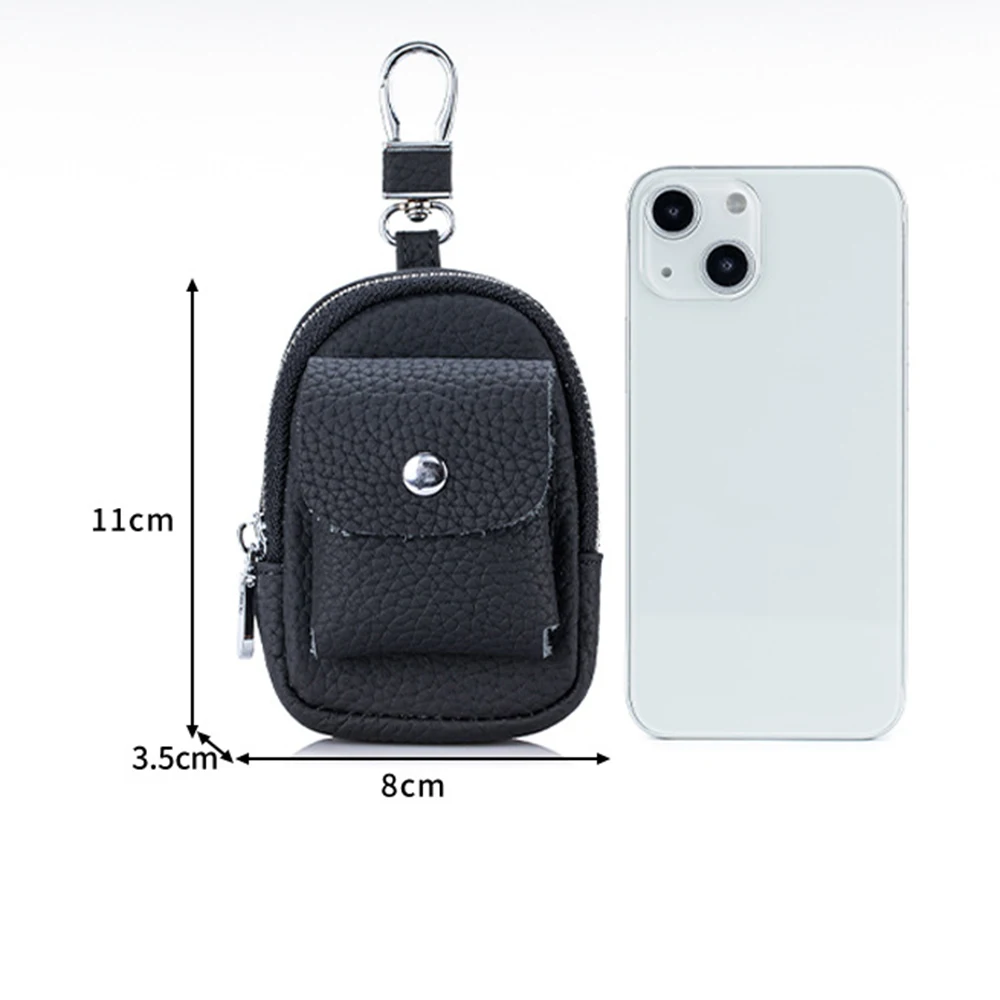 Новый женский повседневный кошелек для монет, компактная и портативная сумка для хранения наушников, кожаная мини-спортивная поясная сумка для ключей