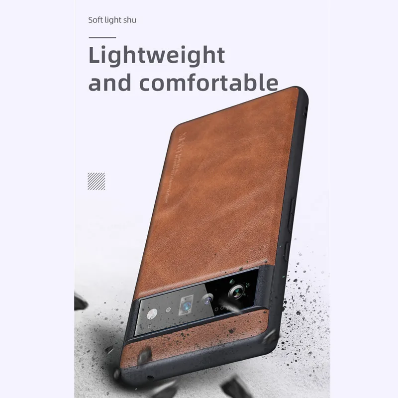 X-Level Soft Back Case For Google Pixel 6 7 Pro 6A Slim Shockproof Luxury Retro Leather Back Cover