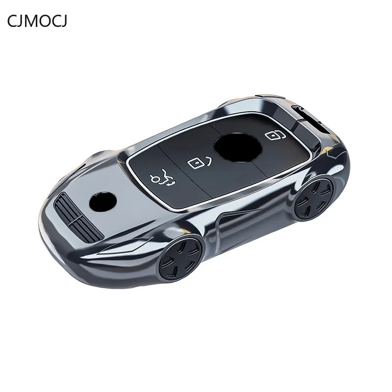 

Premium Zinc Alloy Key Cover Case for Mercedes GLS450/E300L/C260L/GLC300L/A200L - Luxury Key Fob Protector Keybag Keychain