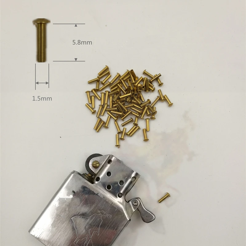 10pcs Replacement Brass Copper Cam Rivets For Zippo Zorro Kerosene Lighter Pendulum Repair Service Inner Part DIY Accessories