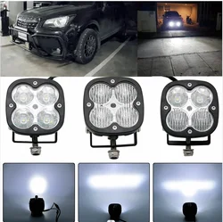 Led Lights For Motorcycles 66w Fog Light 3 Inch White Light Amber Bright 4x4 Led Lamp Bar Tractor Truck Offroad