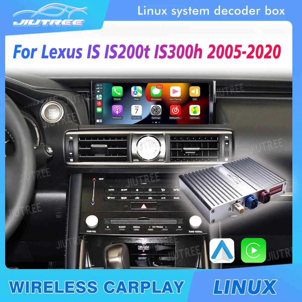 Linux System box For Lexus IS IS200t IS300h IS300 IS250 IS350 2005-2020 Wireless Apple CarPlay Android Auto Stereo Oem screen