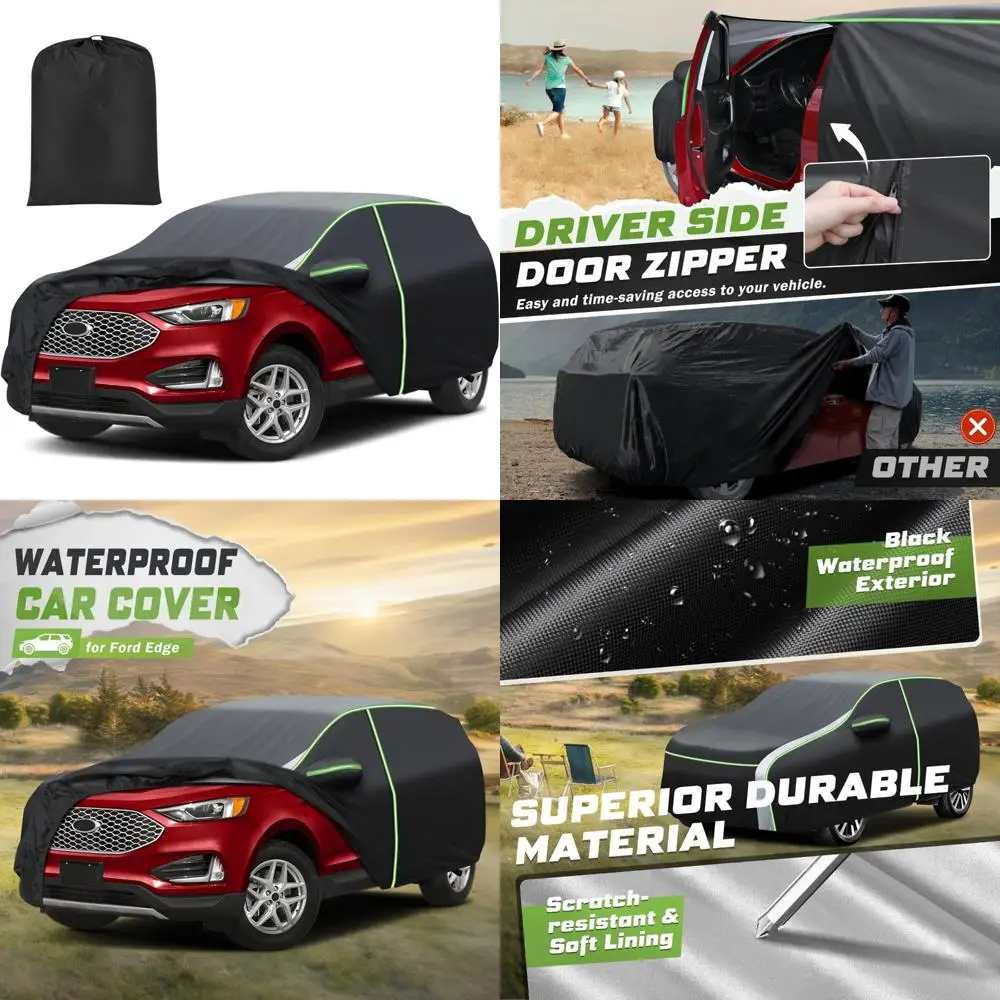 

Всепогодный водонепроницаемый 7-слойный автомобильный чехол для Ford Edge 2007-2026, полная защита автомобиля, наружный чехол