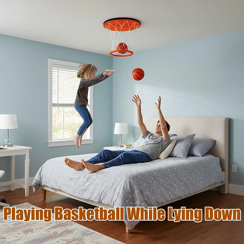 

Расслабляющая баскетбольная площадка в помещении для установки на потолке, забавная игра в спальню для взрослых и детей