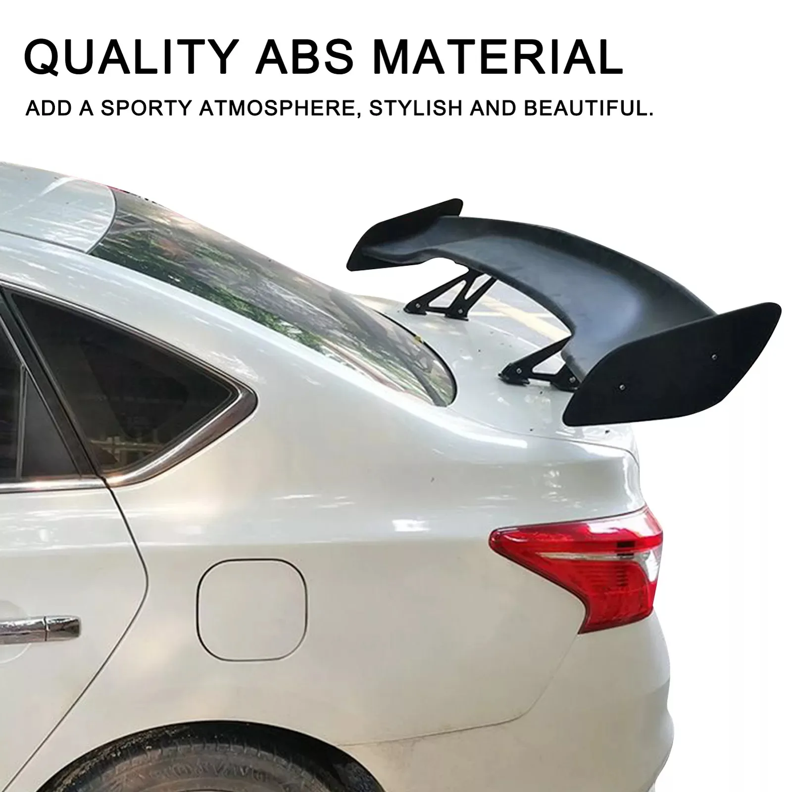 

46.4 Inches Universal Wing Spoiler Rear Trunk Wing Boot Lip Spoiler Car Exterior Accessories Decoration Part
