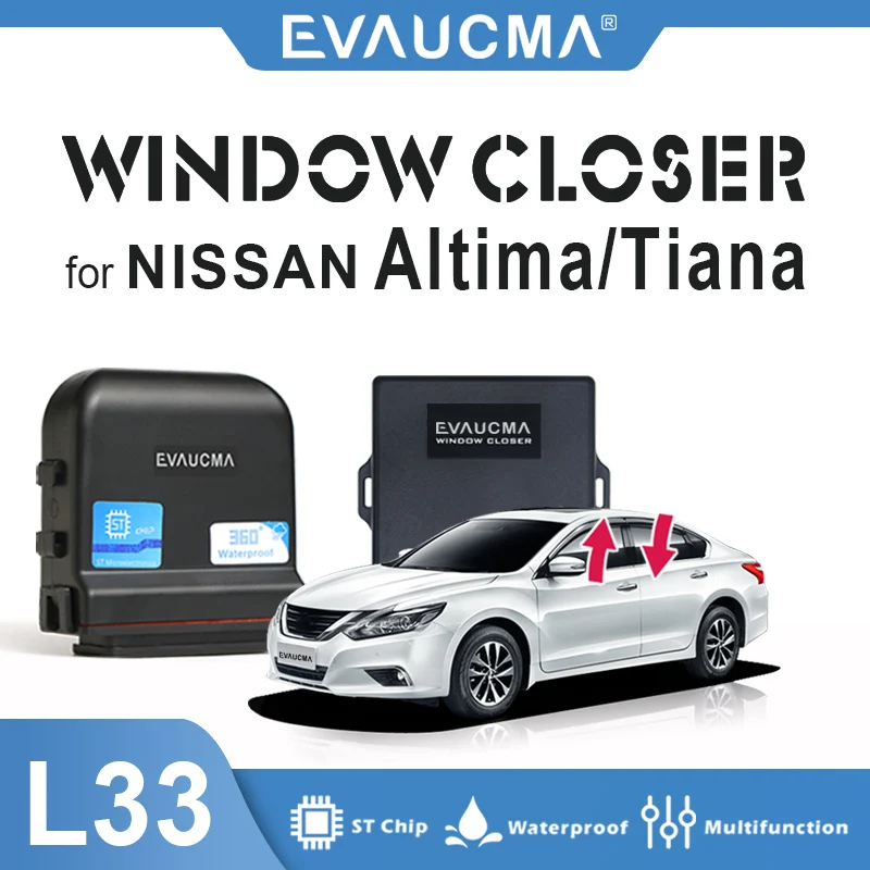 For Nissan Tiana / Altima L33 Car Power Window Lifter Closer Systems Multi-function Four Window Lift Car Alarm Accessories