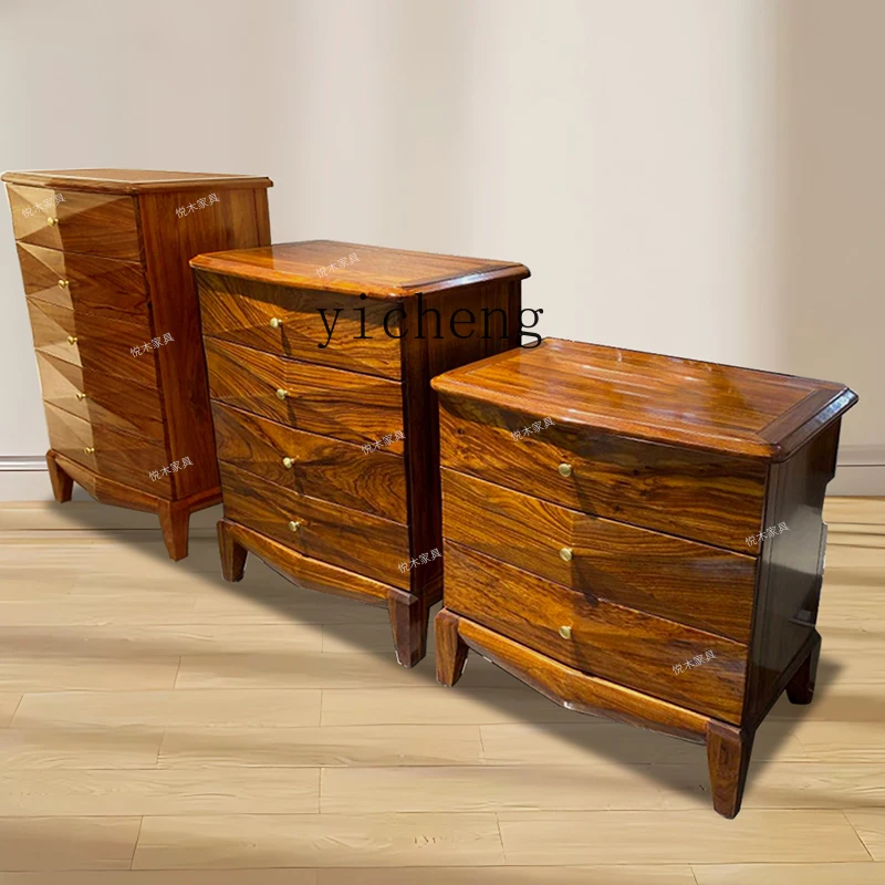 

FY Ebony Wood Furniture Ebony Wood Chest of Drawers Heavy