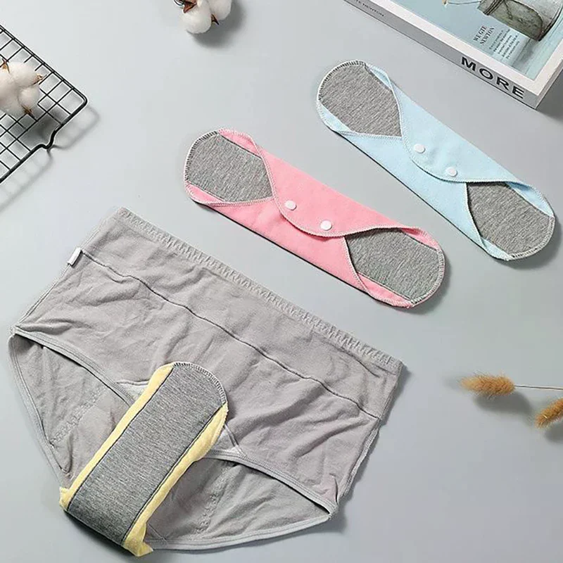1/4 قطعة منصات القماش رقيقة لينة القطن قابل للغسل المؤنث بطانات اللباس الداخلي الفوط الصحية منديل اليومية قابلة لإعادة الاستخدام منصات النظافة الحيض