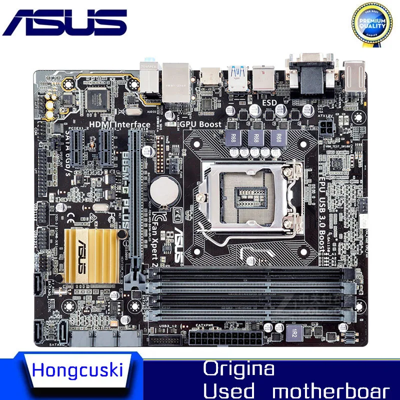 

Для ASUS B85M-G PLUS б/у LGA 1150 для Intel B85 материнская плата Socket LGA1150 DDR3 SATA3 USB3.0 SATA3 настольная материнская плата