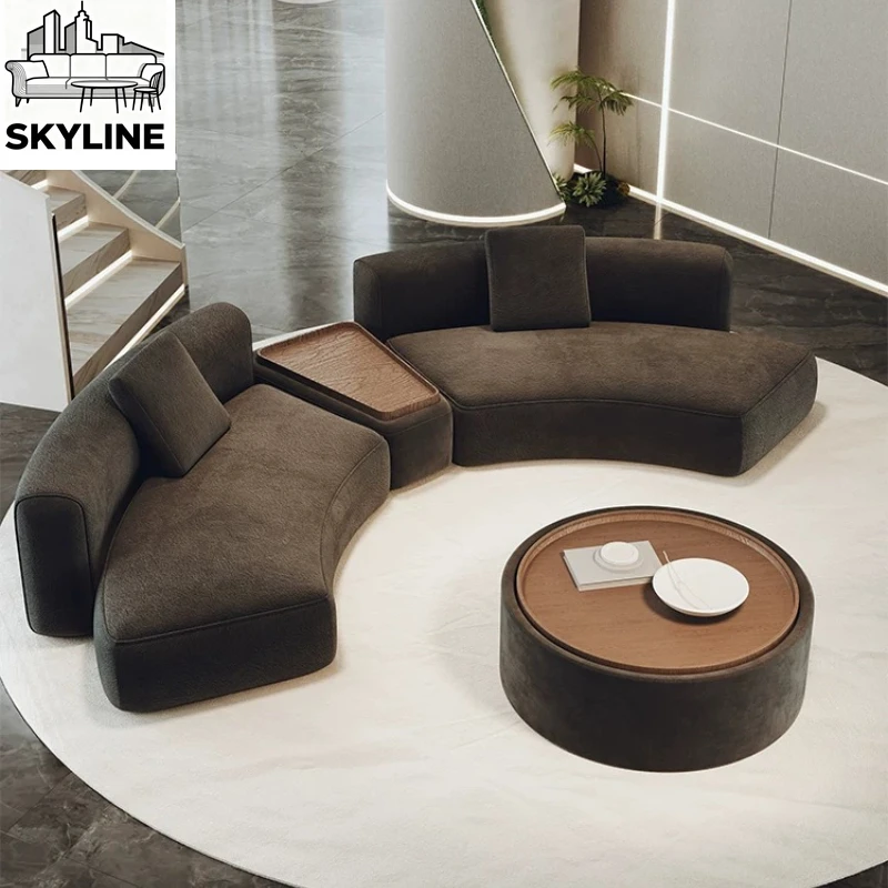 

Semicircular curved special-shaped sofa, sitting area, office, hotel lobby, business meeting