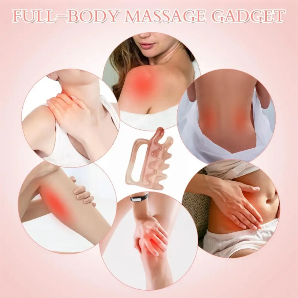 أداة تدليك اللفافة الكبيرة أداة تدليك السيلوليت لإطلاق السيلوليت الليفي العضلي الرقبة الظهر الراتنج الزناد نقطة مدلك