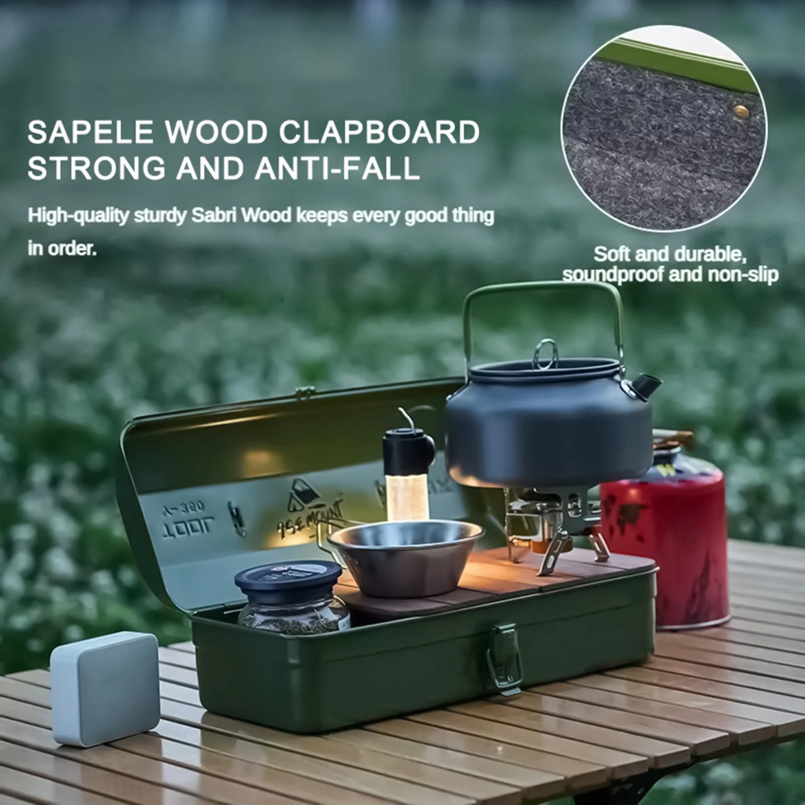 Portable Metal Tool Storage Box with Double Lock Design Corrosion Resistant Box Suitable for Car Workshop