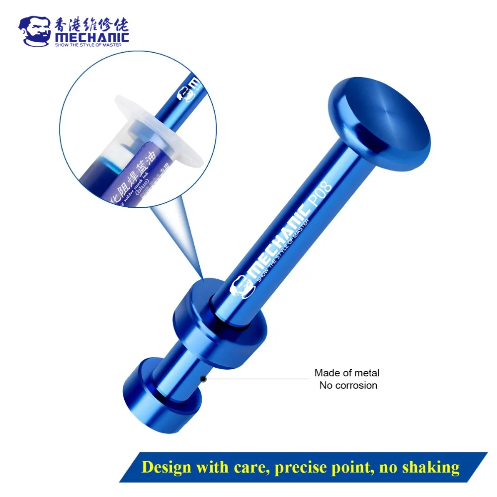 MECHANIC Alloy Solder Flux Dispenser, Welding Oil Booster, Syringe Type, Solder Paste Needle Booster, Welding Propulsion Tool