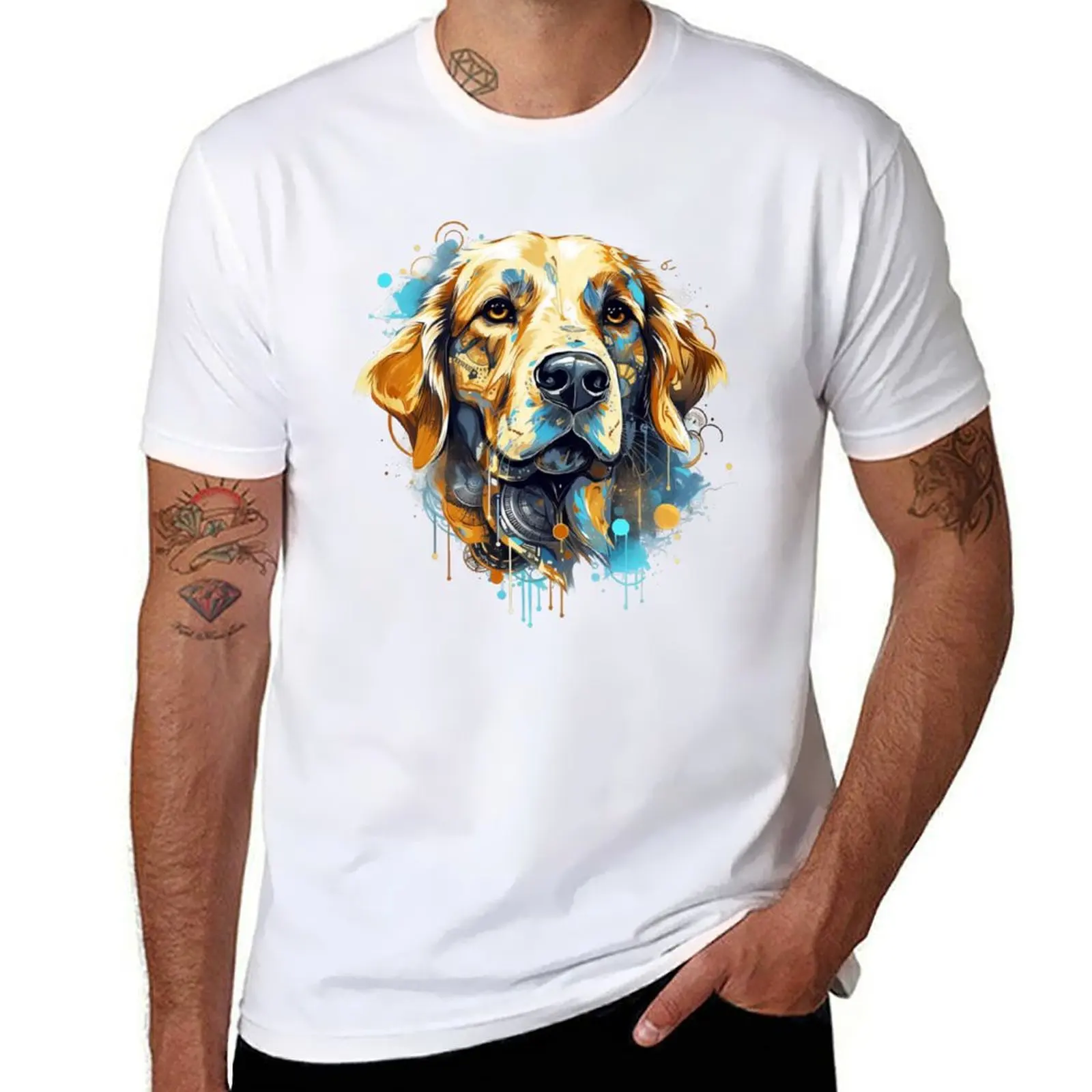 

Cyberpunk Doggo - № 6 T-Shirt graphic tee shirt funny shirt cotton summer clothes man t shirt t shirts for men graphic