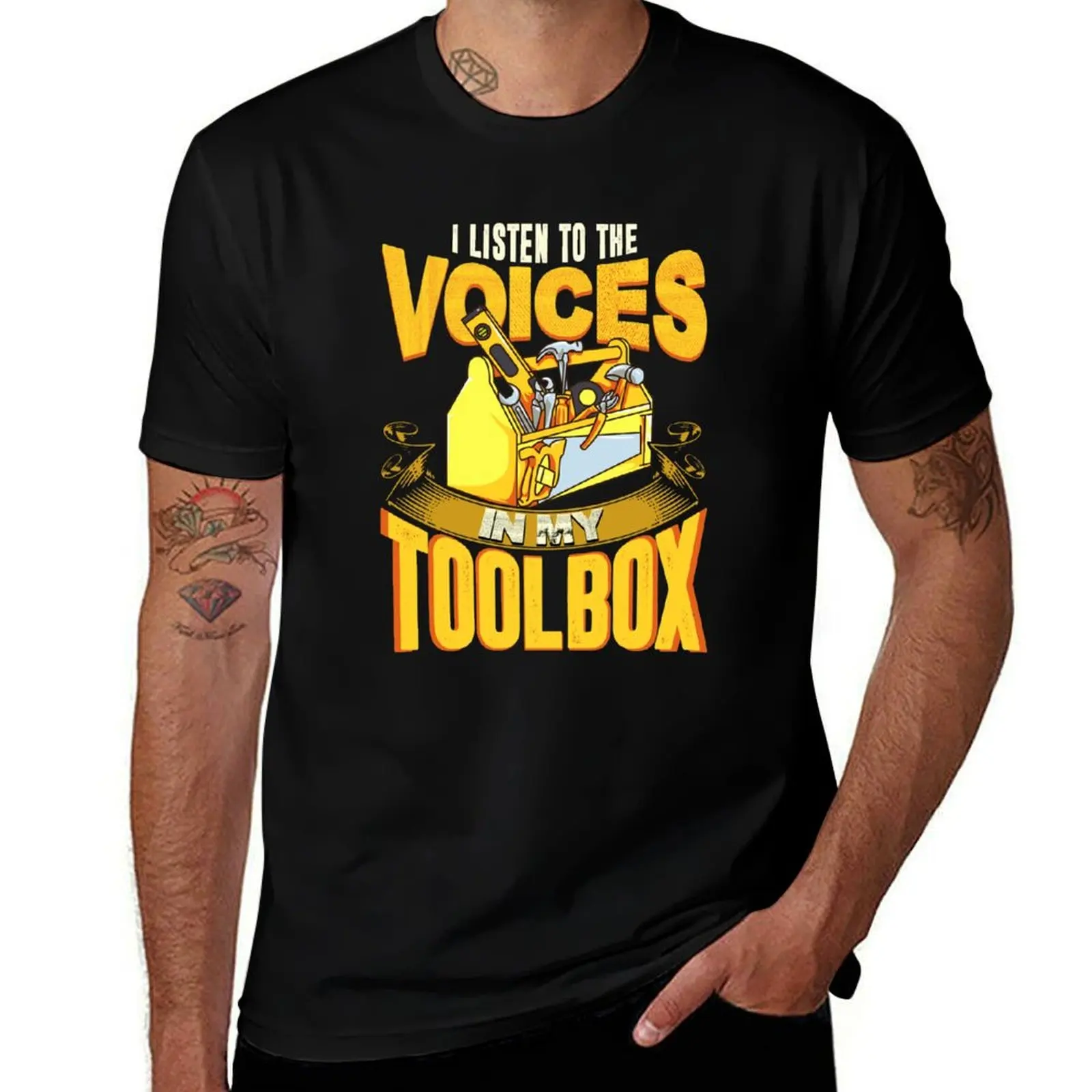 I Listen To The Voices In My Toolbox Mechanics T-Shirt man clothes funny costumes luxury clothes men