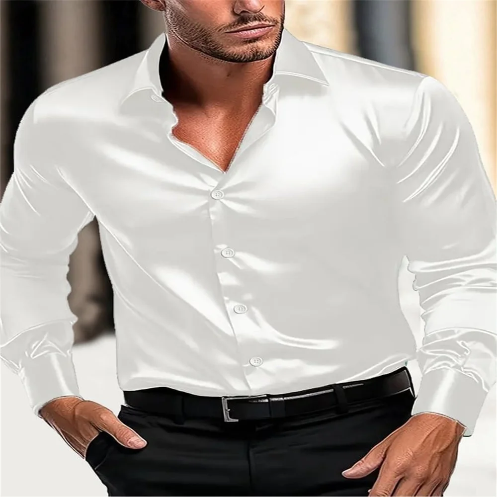 Novo cavalheiro de negócios camisa de design de moda social, camisa de festa masculina equipada, entrega rápida