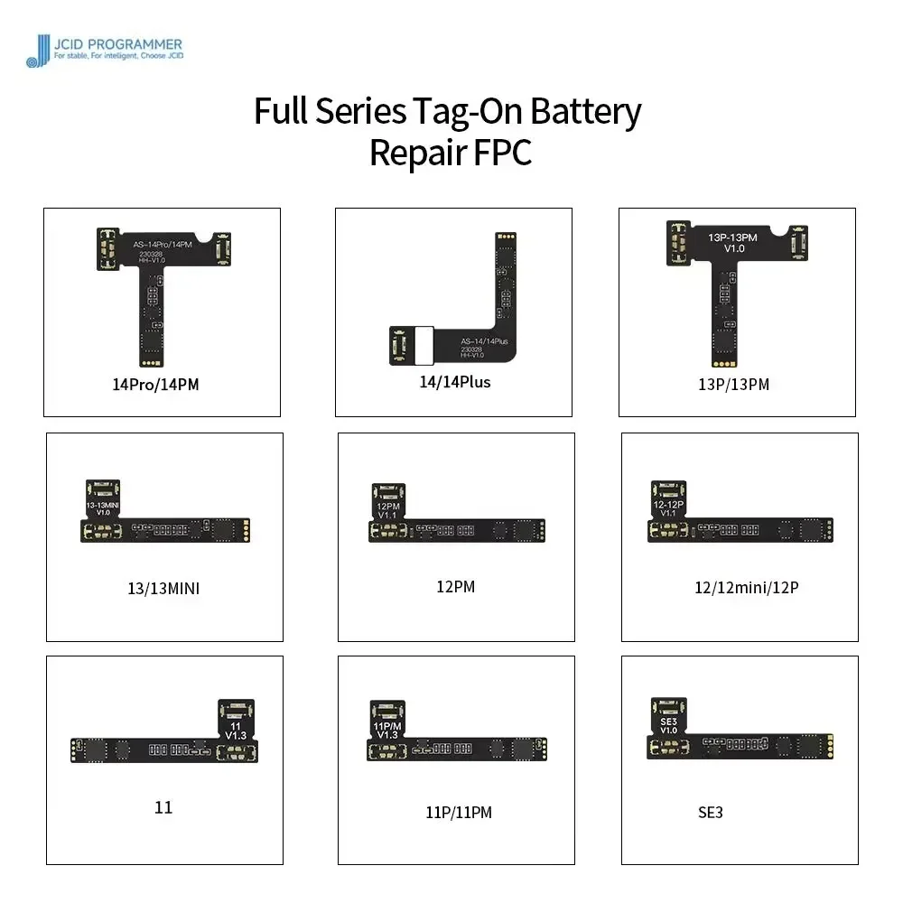 Cavo flessibile della scheda di riparazione della batteria JC V1SE per iphone 11 13 riparare i problemi di salute della batteria ricurlatura della segnalazione sulla salute della batteria