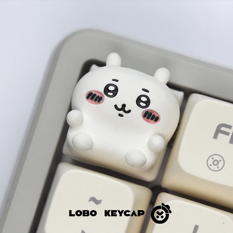 Imagem -02 - Miniso Chiikawa Personality Keycap Desenhos Animados Bonitos Teclado Mecânico Criativo Keycap Transparente Estudante Aprendendo Ferramentas Novo 2023