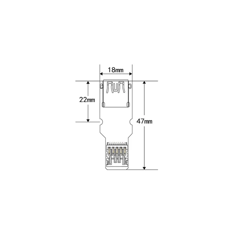 USB3.0 Extension Card A Male To A Female Test Fixture USB 3.0 Adapter Scratch-Free Test Extension