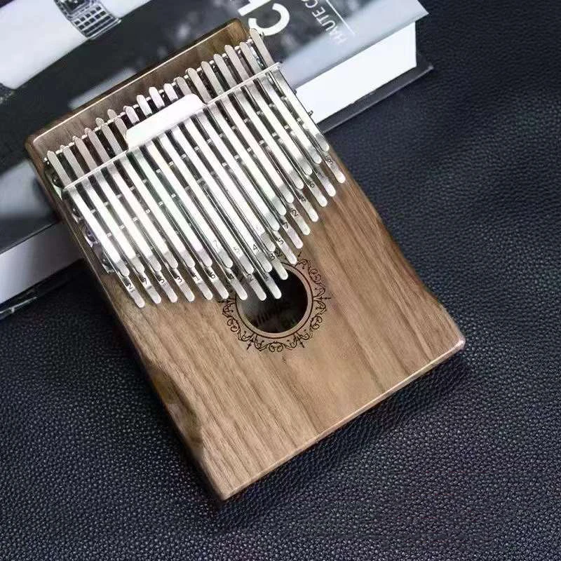 Solid Wood 34-Tone Kalimba with Black Walnut Keys - Plucked Instrument