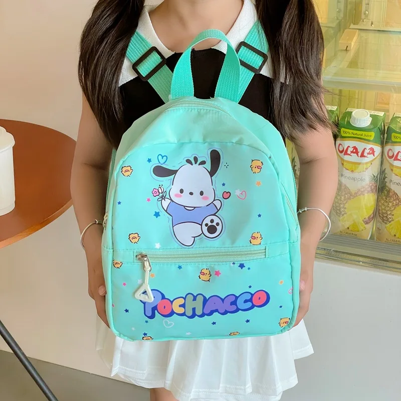 سانريوس سينامورول كورومي Mymelody Kawaii أنيمي النايلون حقائب الظهر الكرتون حقيبة ظهر للسفر الاطفال الكتب حقيبة طالب هدايا عيد الميلاد