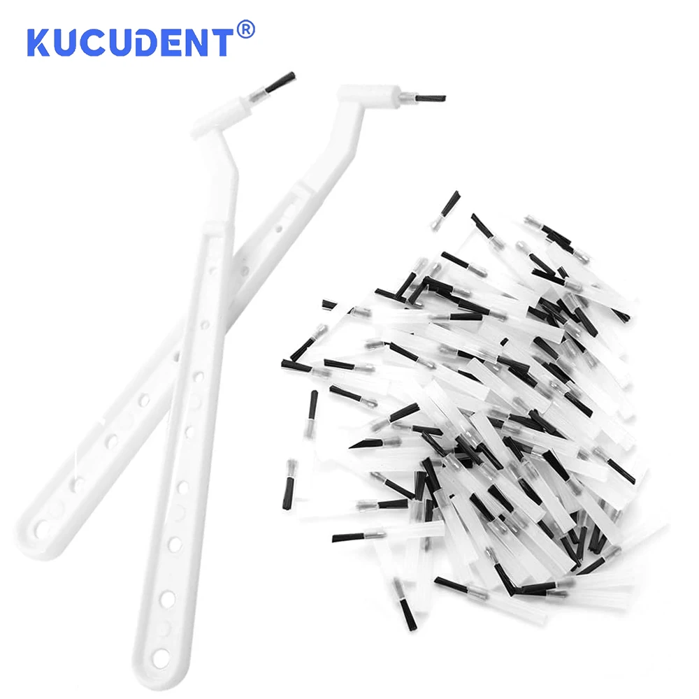 KUCUDENT Dental Disposable Composite Brush Tips Brushes Handles Dentistry Adhesive Applicator Material Dentistry Lab Tools - Image 3
